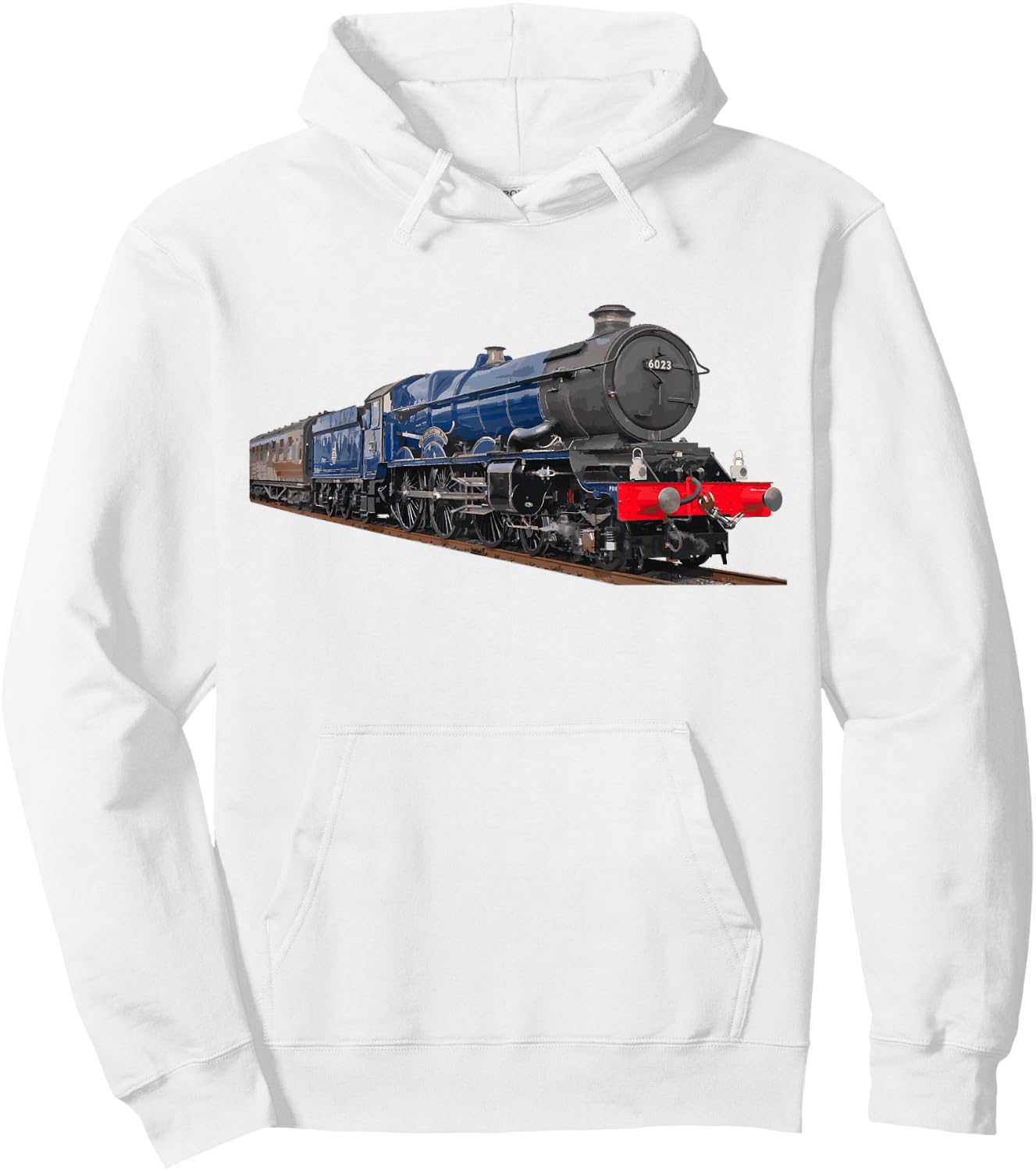 Train King Edward II Locomotive Engine Hoodie - Hoodie | White