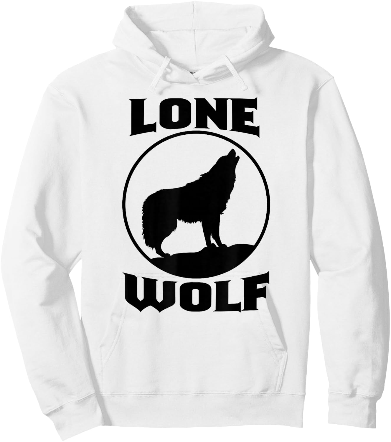 Howling Lone Wolf on Moon Nature Wildlife new Hoodie - Hoodie | White