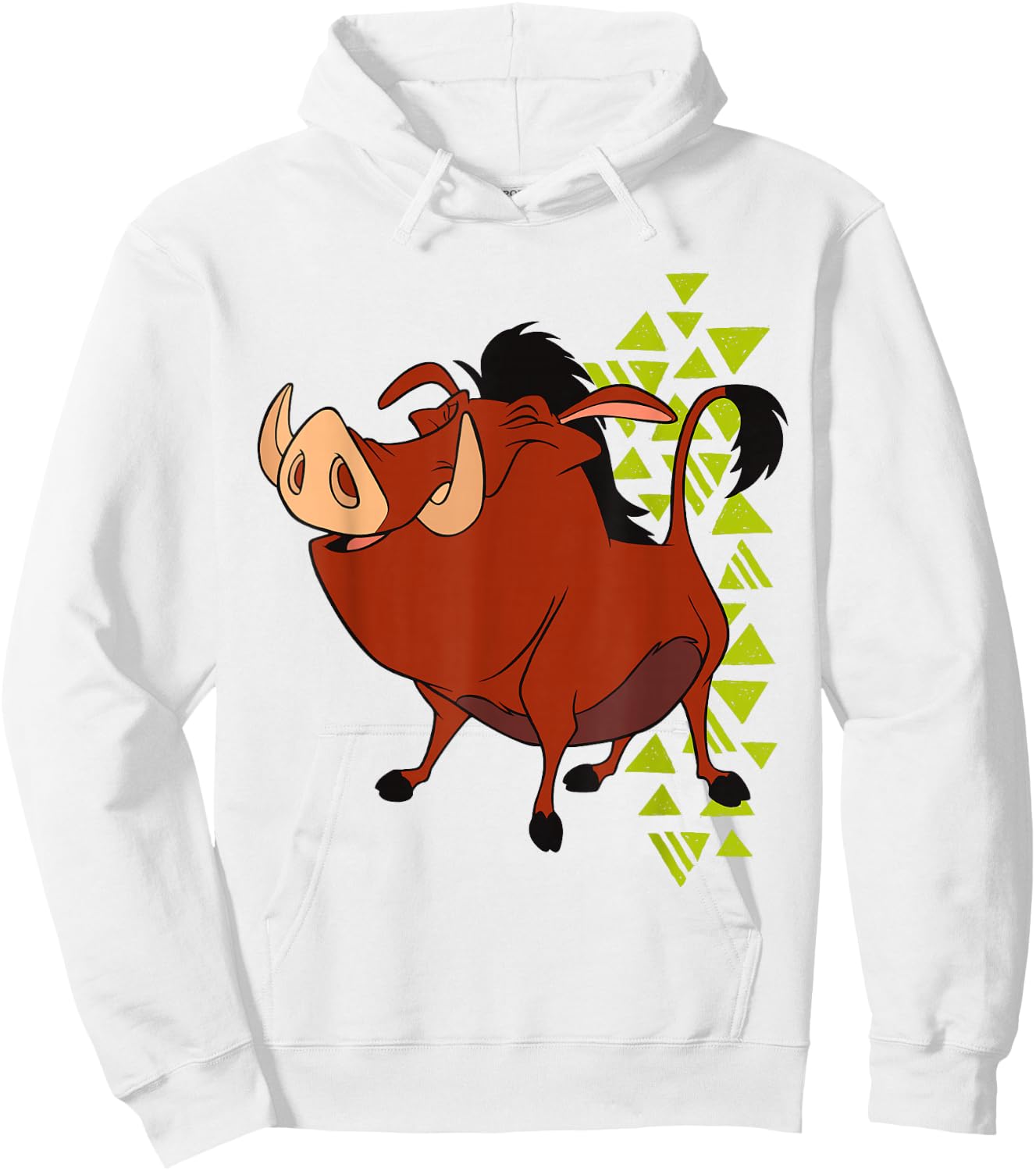Disney The Lion King Pumbaa Happy 90s Retro Hoodie - Hoodie | White