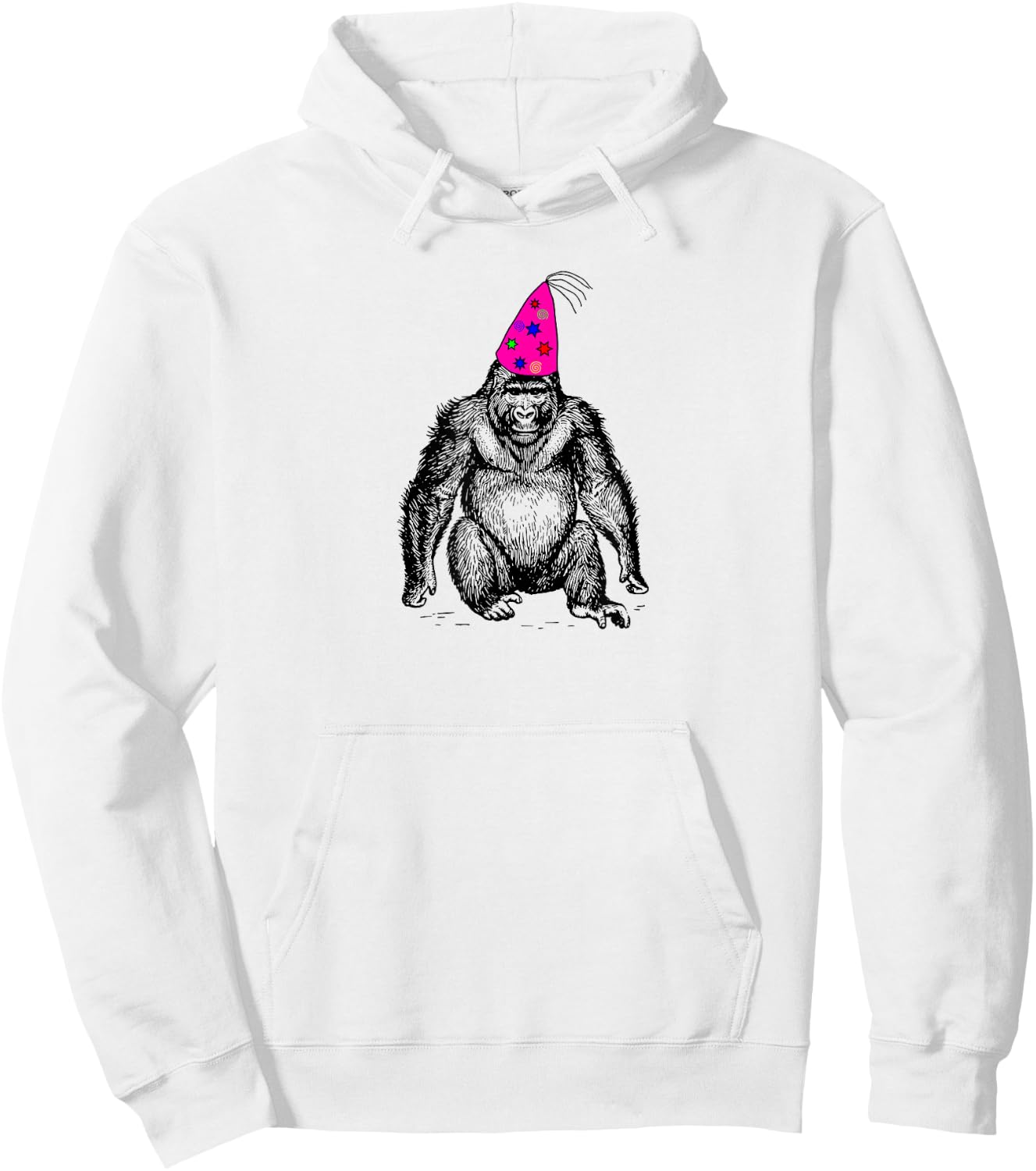 Gorilla Birthday Hoodie - Hoodie | White