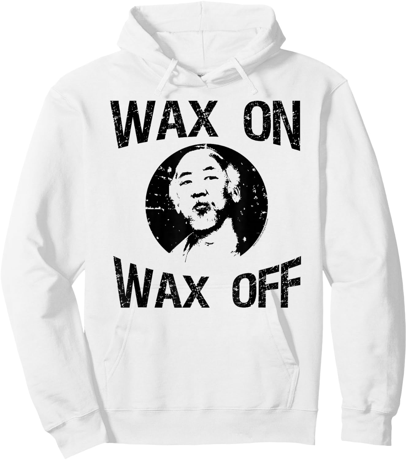 The Karate Kid Wax On Wax Off Miyagi Photo Movie Hoodie - Hoodie | White