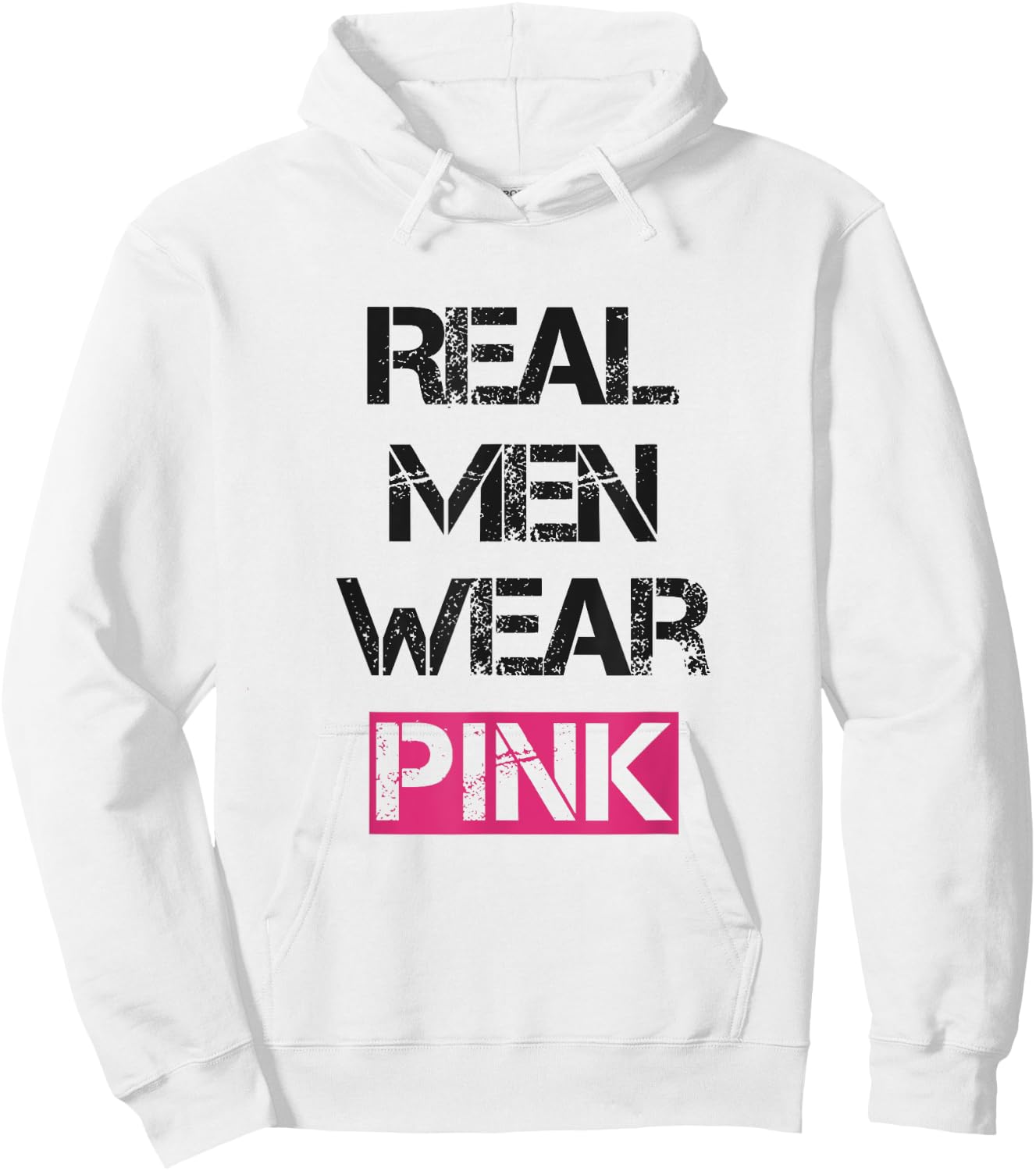 Tough Guys Wear Pink Tough Beast Cancer Awareness Men Guy Hoodie - Hoodie | White