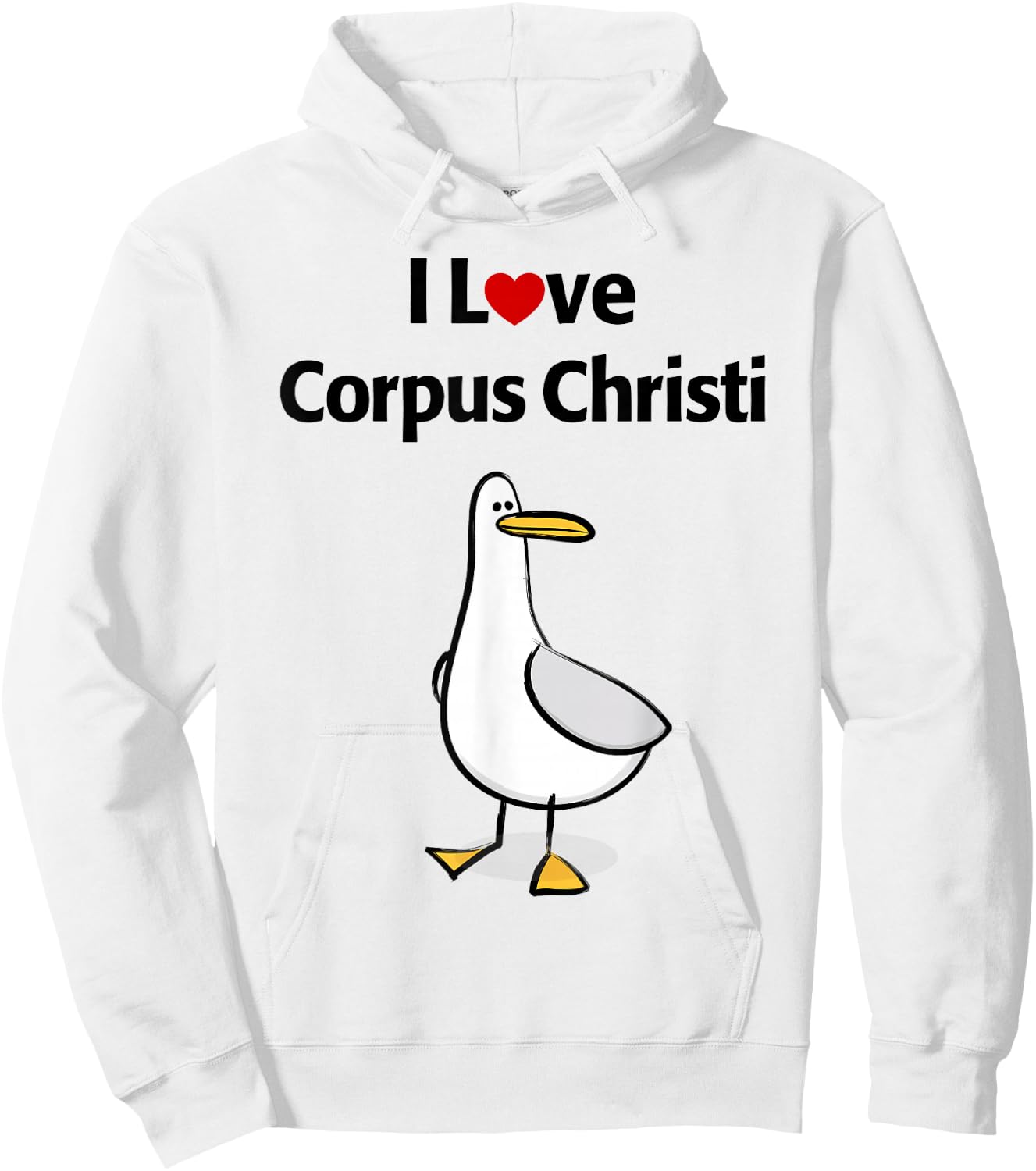 I Love Corpus Christi Hoodie - Hoodie | White