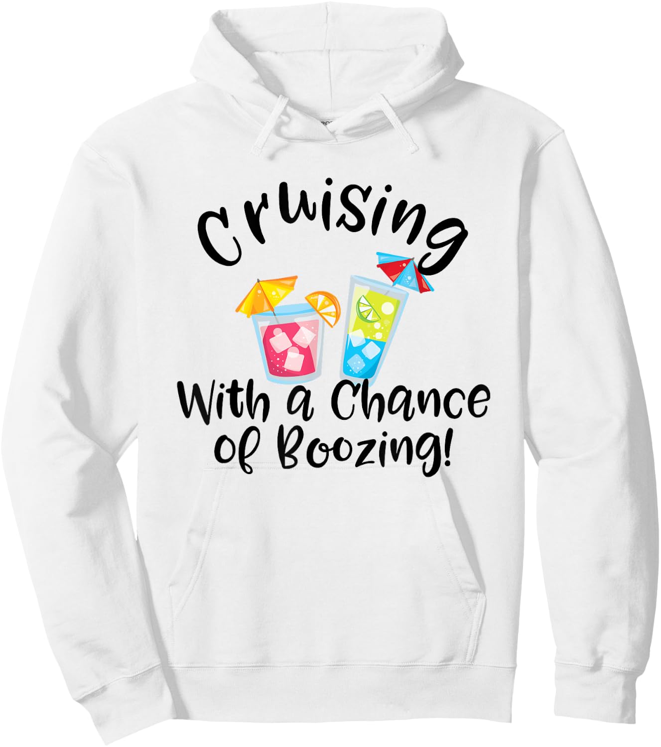 Cruise Ship Cruising Fishing Vacation Gift Store Booze Cruise Funny Cruising Vacation Drinking Party Hoodie - Hoodie | White