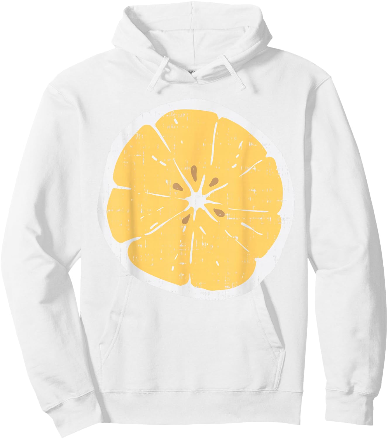 Lemon Funny Citrus Fruit Lazy DIY Easy Halloween Costume Hoodie - Hoodie | White