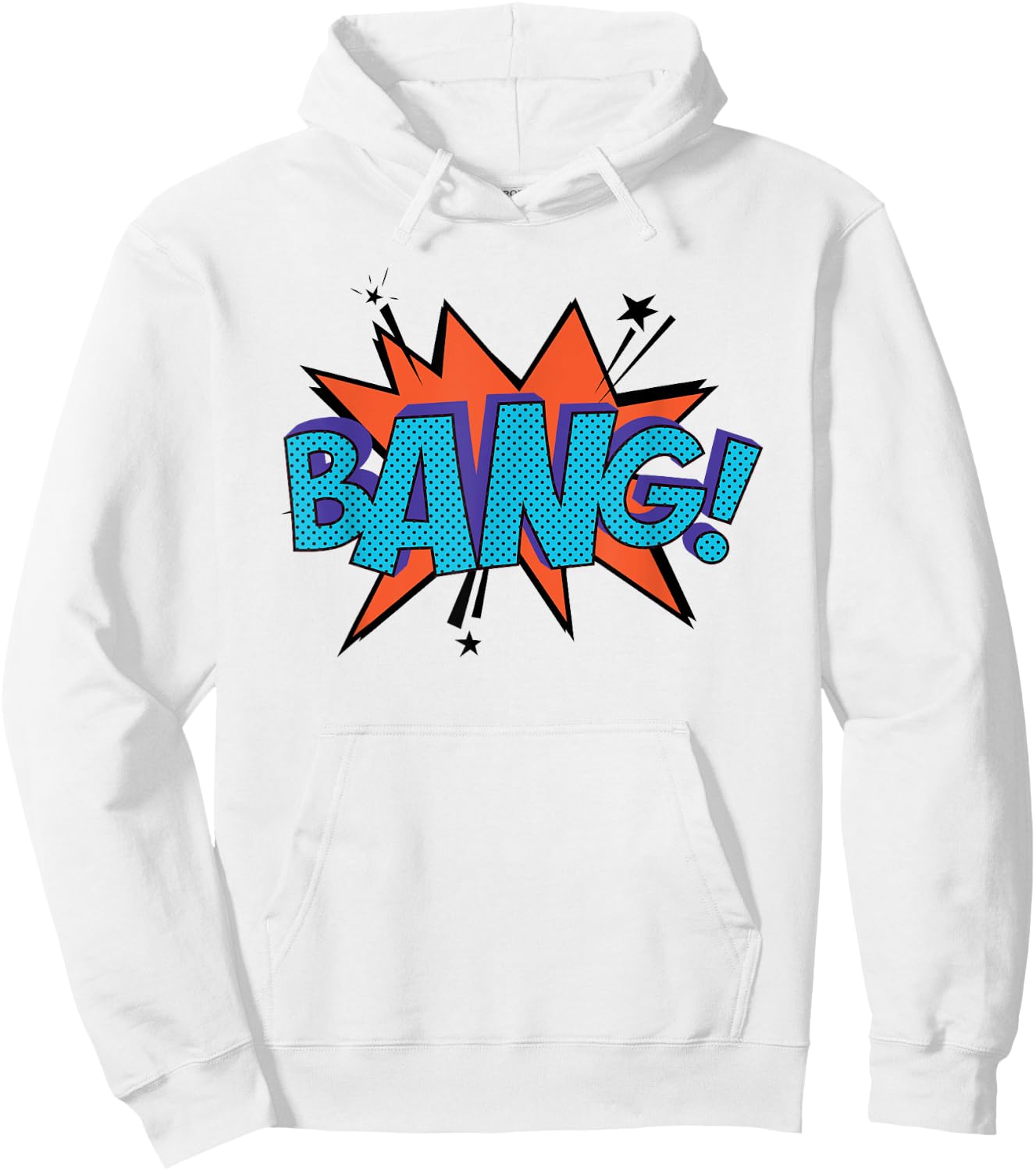 Bang! Comic Book Sound Effect Bubble Shirt Hoodie - Hoodie | White