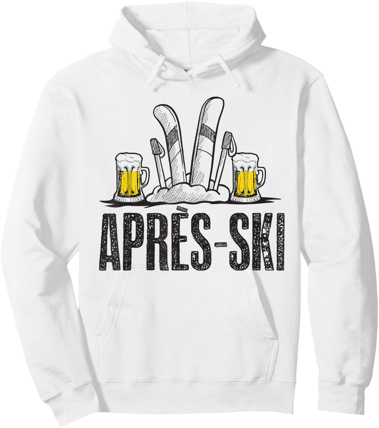 Funny Love Apres Ski Shirt - Great Snow Lovers Gift Hoodie - Hoodie | White