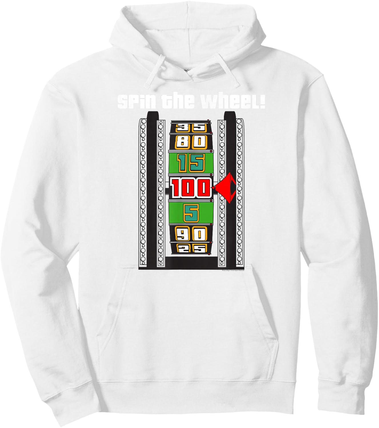 Price is Right Spin the Wheel Hoodie - Hoodie | White