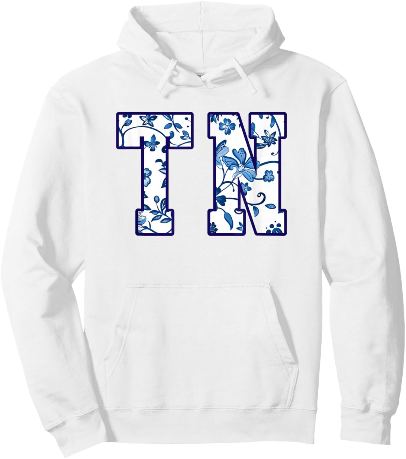 Women's Girls Tennessee Vintage Wildflowers Graphic Print Hoodie - Hoodie | White