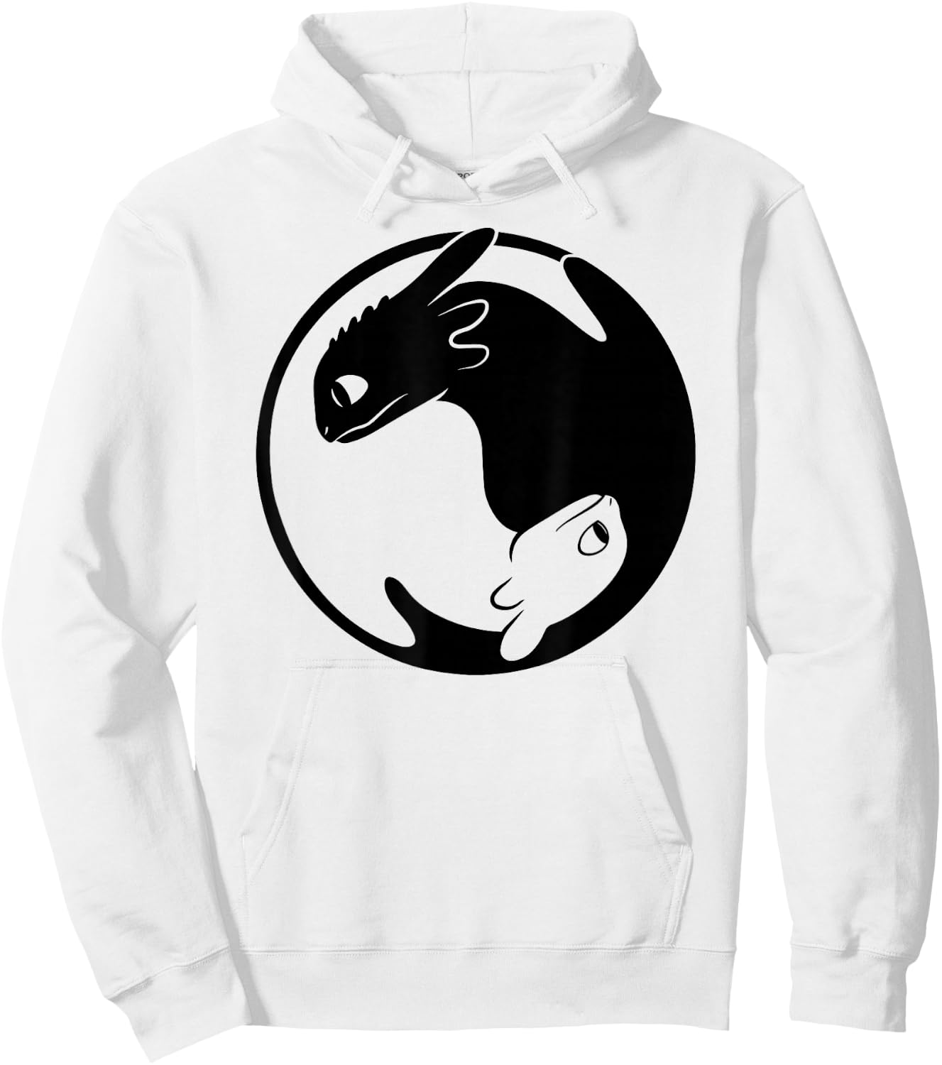How to Train Your Dragon 3 Dragon Yin Yang Hoodie - Hoodie | White