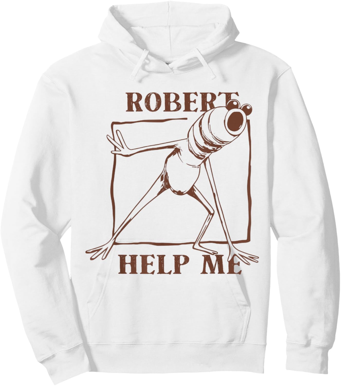 Robert Help Me Marcus The Worm Funny Meme Hoodie - Hoodie | White