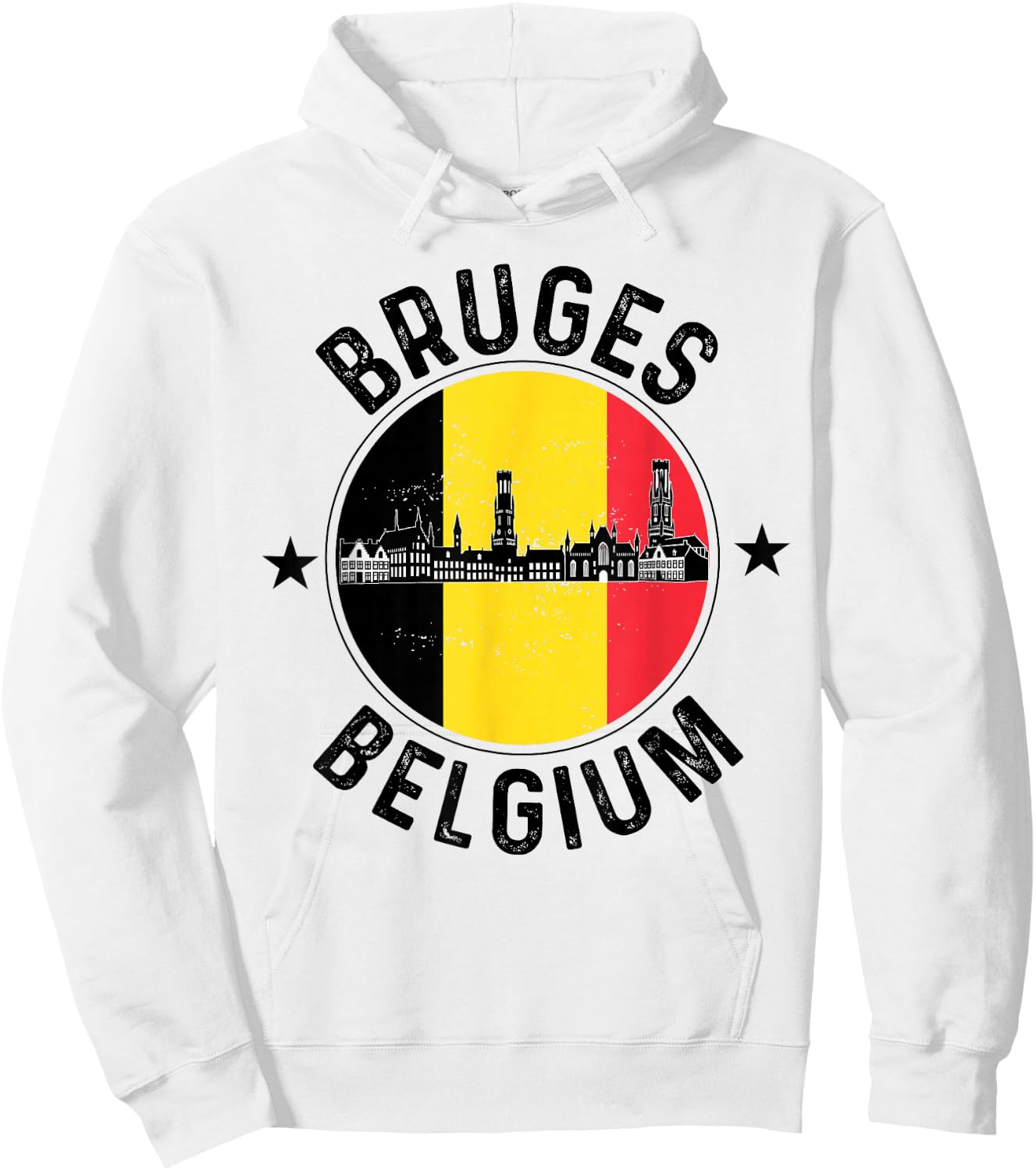 Bruges Belgium Souvenir Vacation Men Women Belgian Pride Hoodie - Hoodie | White
