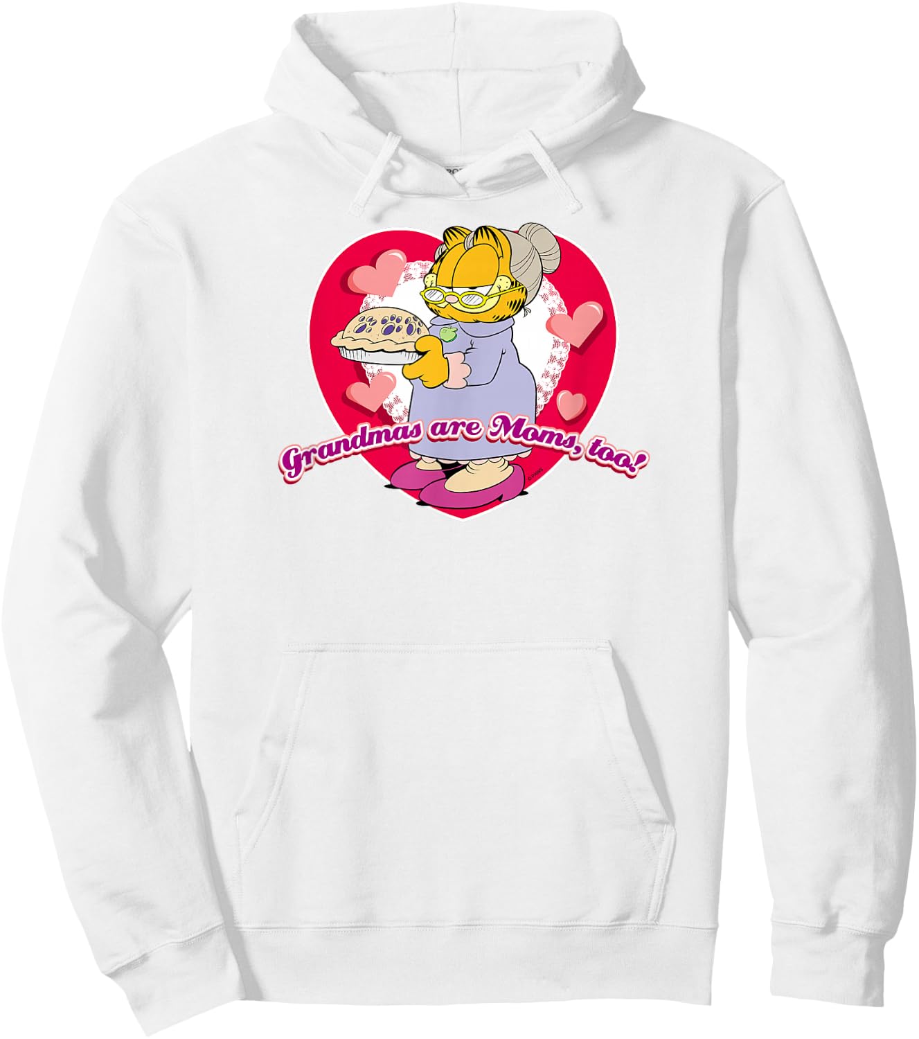Garfield Don't Forget Grandma Hoodie - Hoodie | White