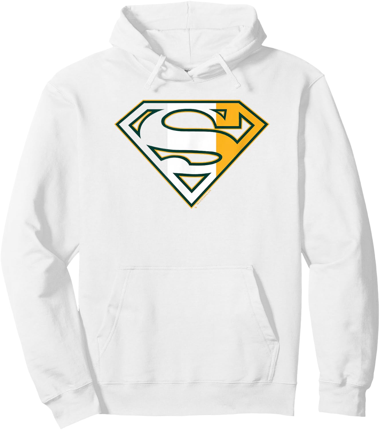 Superman Irish Shield Hoodie - Hoodie | White