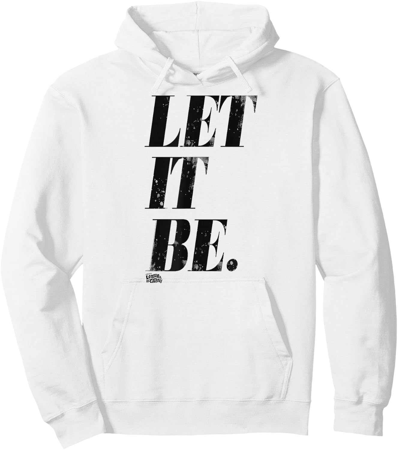Lyrics by Lennon and McCartney - Let it Be Hoodie - Hoodie | White