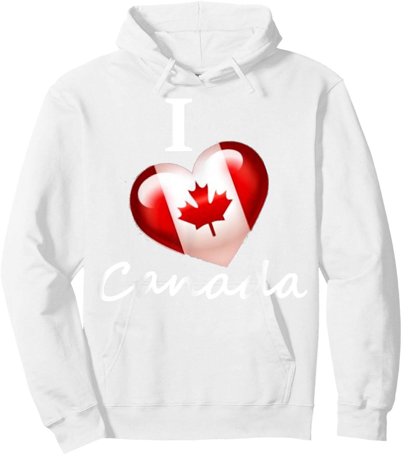 I Love Canada Hoodie - Hoodie | White