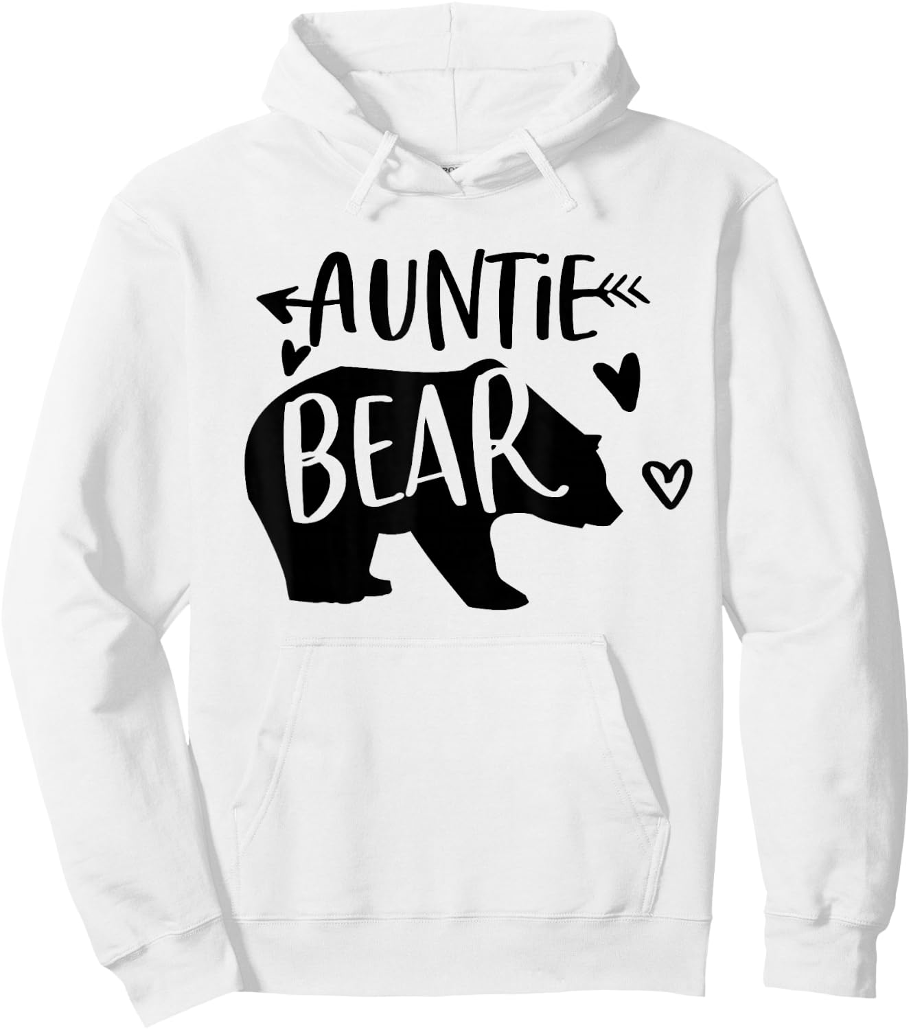 Auntie Bear Cute Family Aunt Shirt Bear Gift Hoodie - Hoodie | White