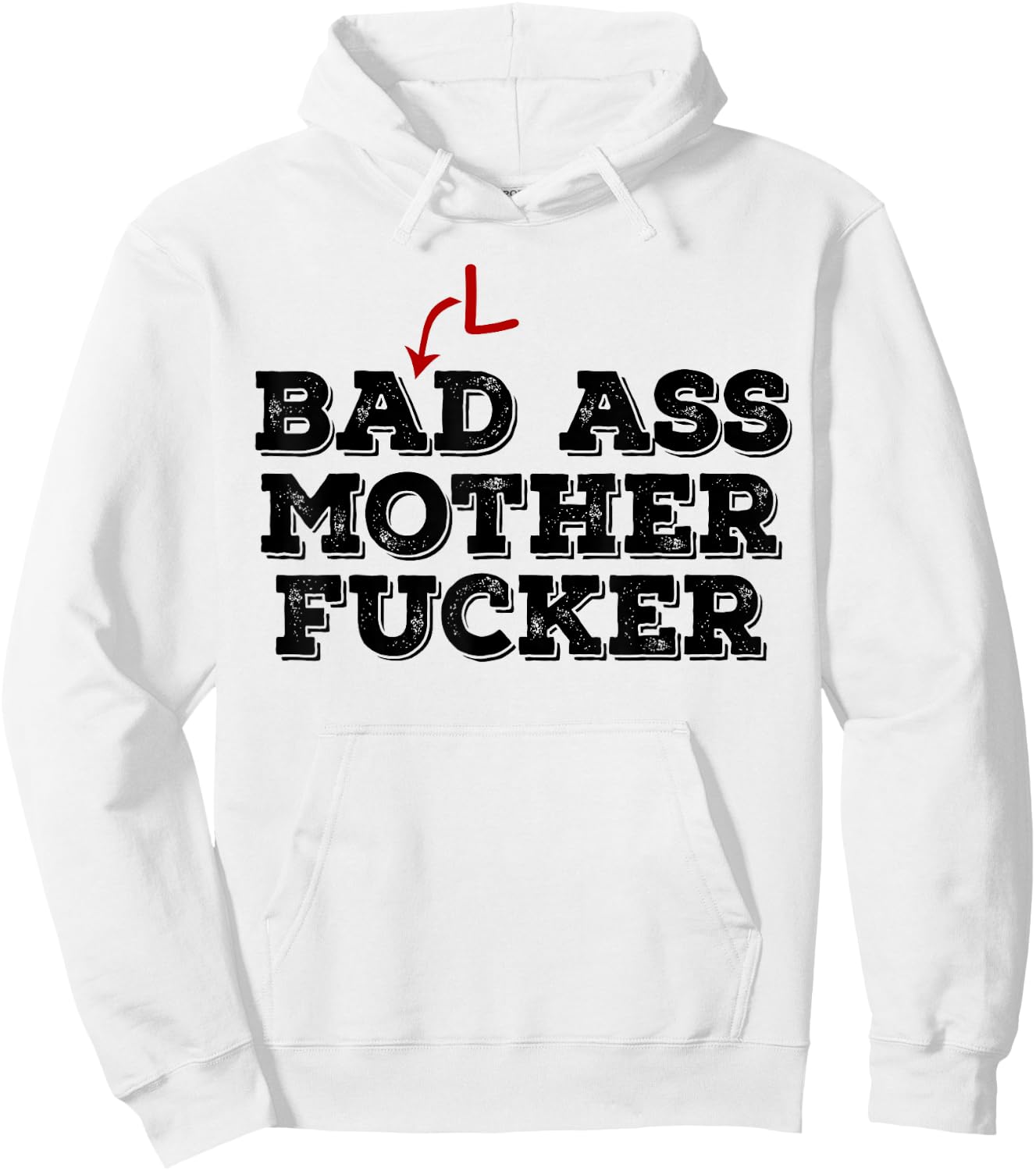 Funny Bald Head t shirt - Bad Ass Mother Fucker Gift Baldy Hoodie - Hoodie | White