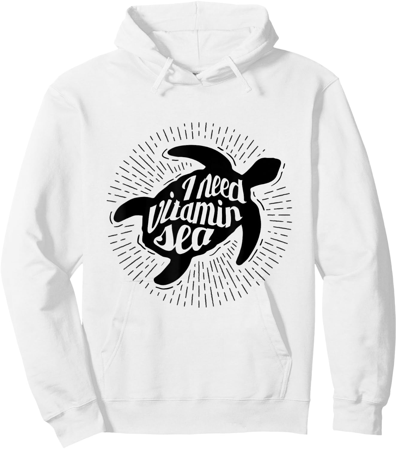 Sea Turtle Shirts Men Women Kids I Need Vitamin Sea Gift Hoodie - Hoodie | White