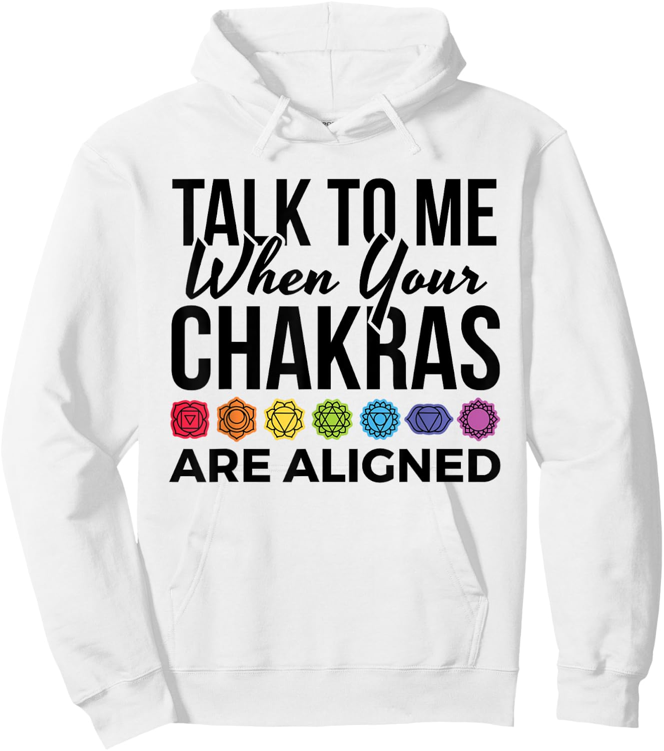 Chakra 7 Chakras Symbol Meditation Yoga Hoodie - Hoodie | White