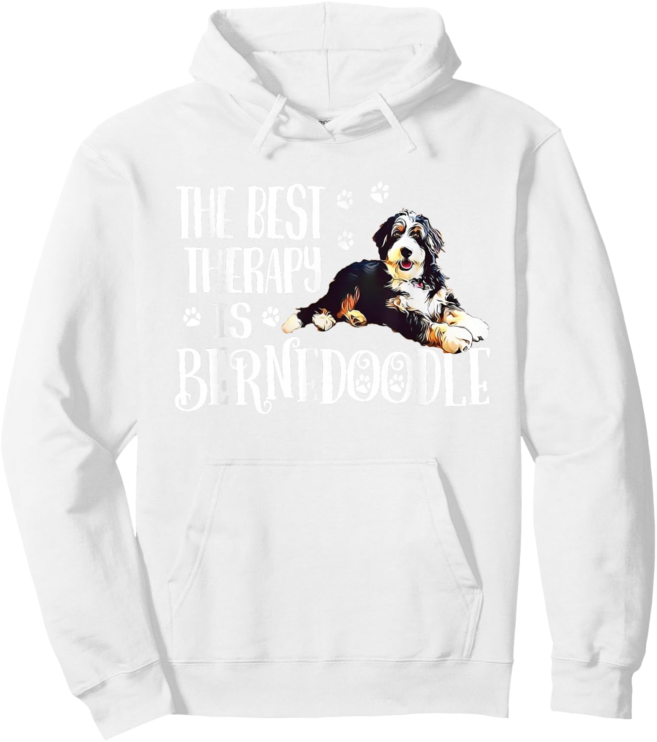 Cute Best Therapy Bernedoodle Dog Lover Hoodie - Hoodie | White