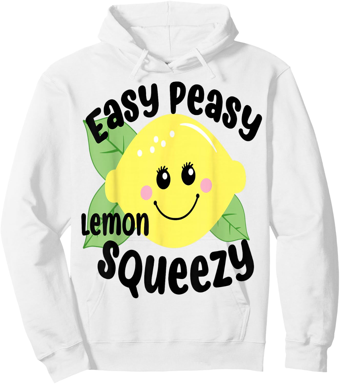 Easy Peasy Lemon Squeezy Fun Summertime Lemonade Lover Hoodie - Hoodie | White