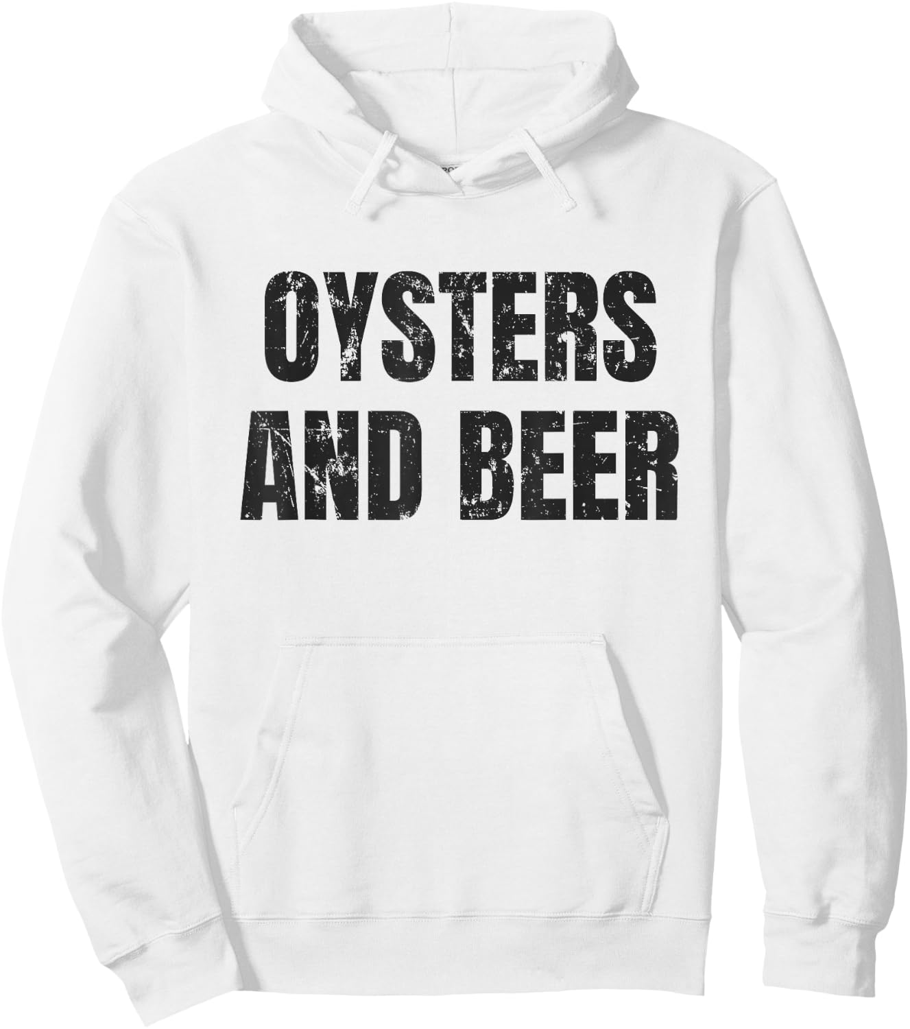 Oysters And Beer Funny Oyster T Shirt Hoodie - Hoodie | White