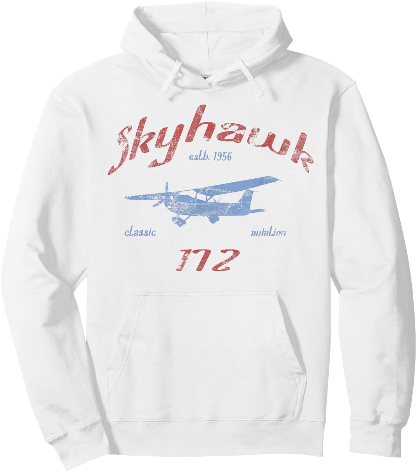 172 Skyhawk Airplane Classic Vintage Aviation Private PIlot Hoodie - Hoodie | White