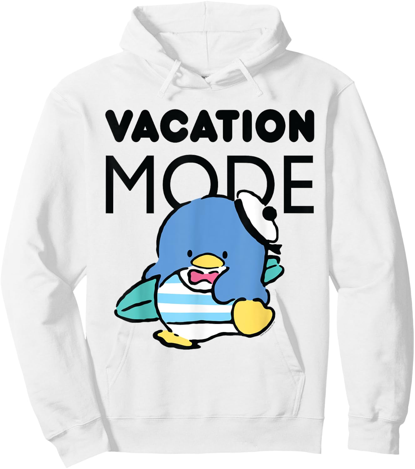 Tuxedosam Vacation Mode Surfer Surfing Penguin Hoodie - Hoodie | White