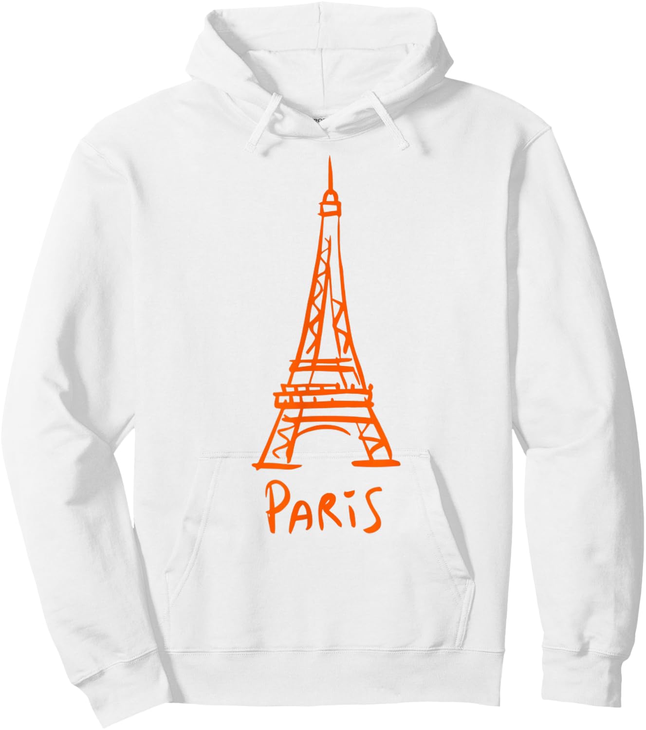 Vintage Paris I Love Travel Wanderlust Eiffel Tower Hoodie - Hoodie | White