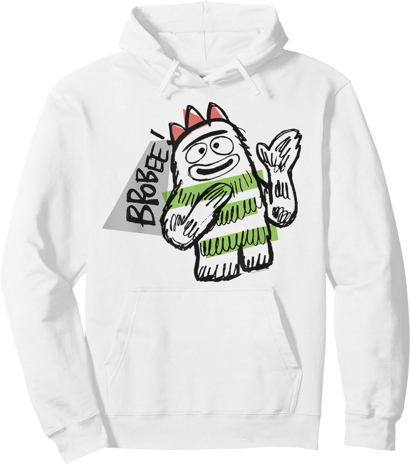 Yo Gabba Gabba - Sketch Brobee Hoodie - Hoodie | White