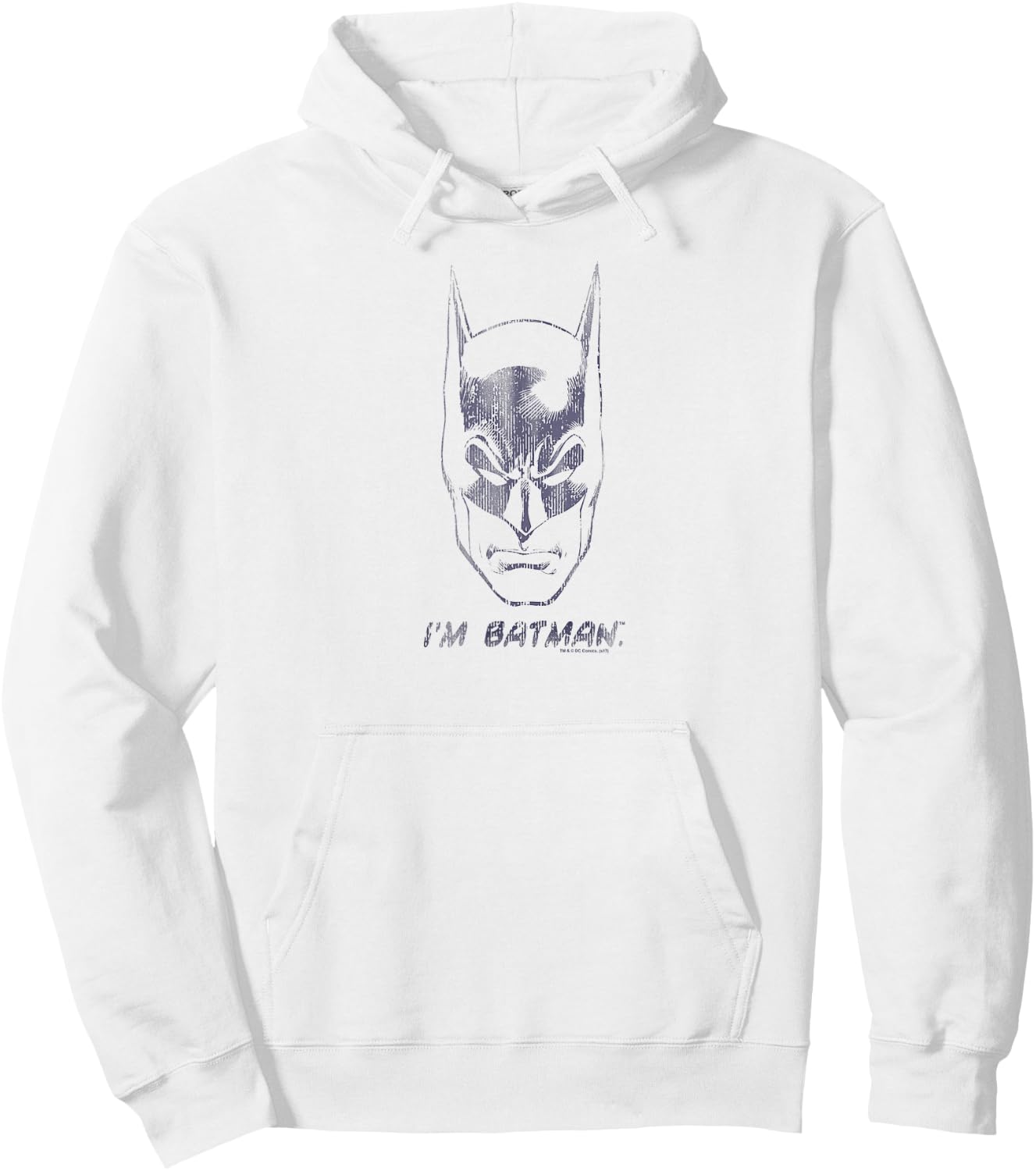 Batman I'm Batman T Shirt Hoodie - Hoodie | White