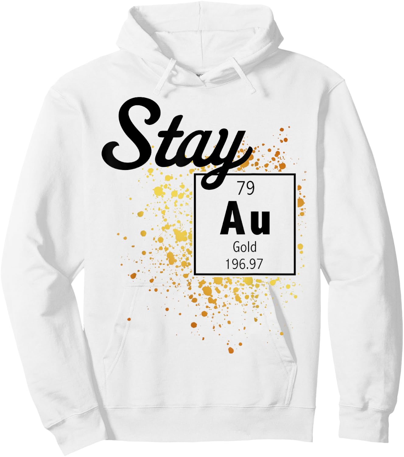 Stay Gold Periodic Element Flakes Hoodie - Hoodie | White