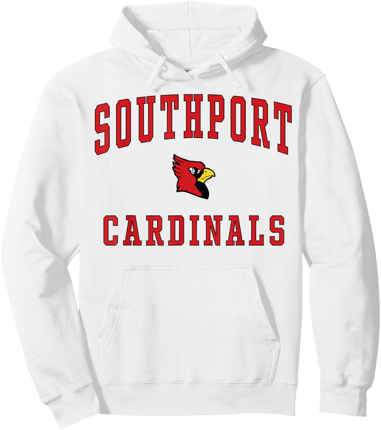 Southport High School Cardinals Hoodie - Hoodie | White