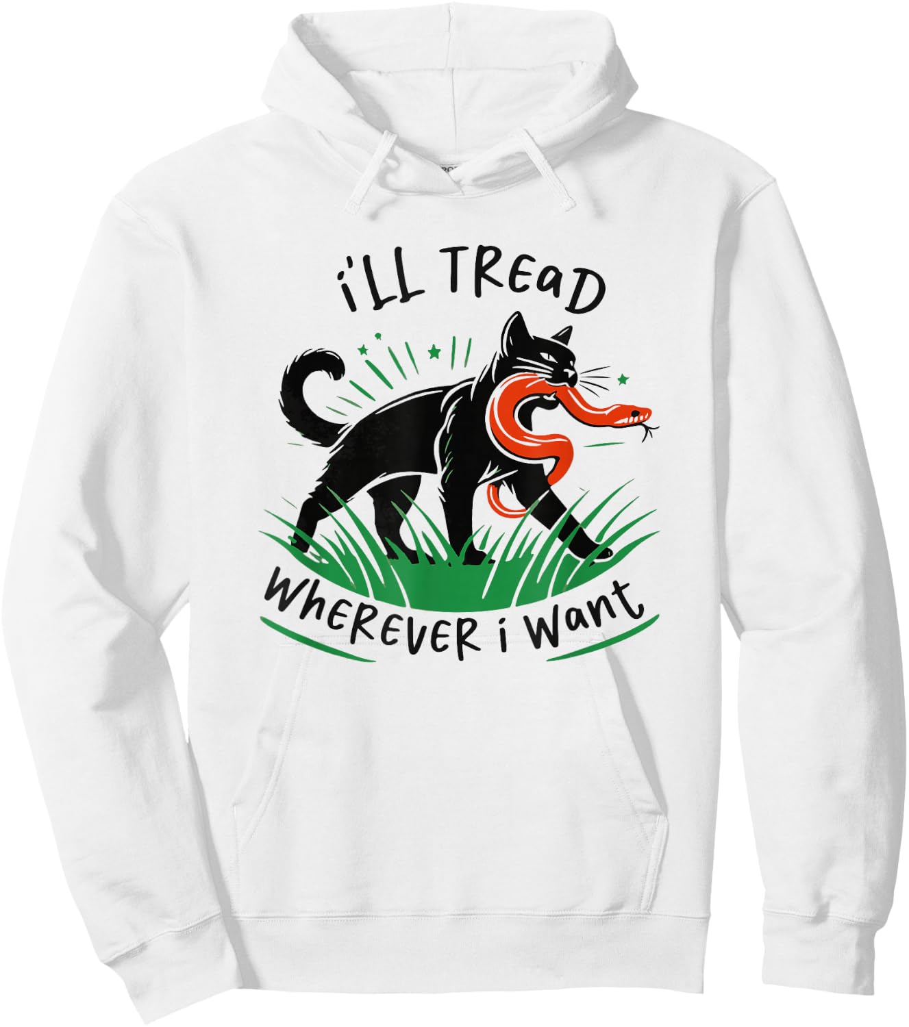 I'll Tread Wherever I Want - Anti Gadsden Flag Women Kids Hoodie - Hoodie | White