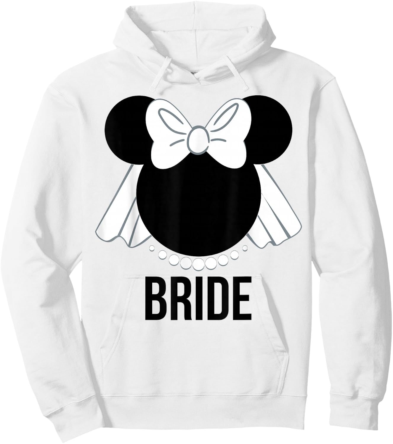 Disney - Bridal Minnie Bride Veil Hoodie - Hoodie | White