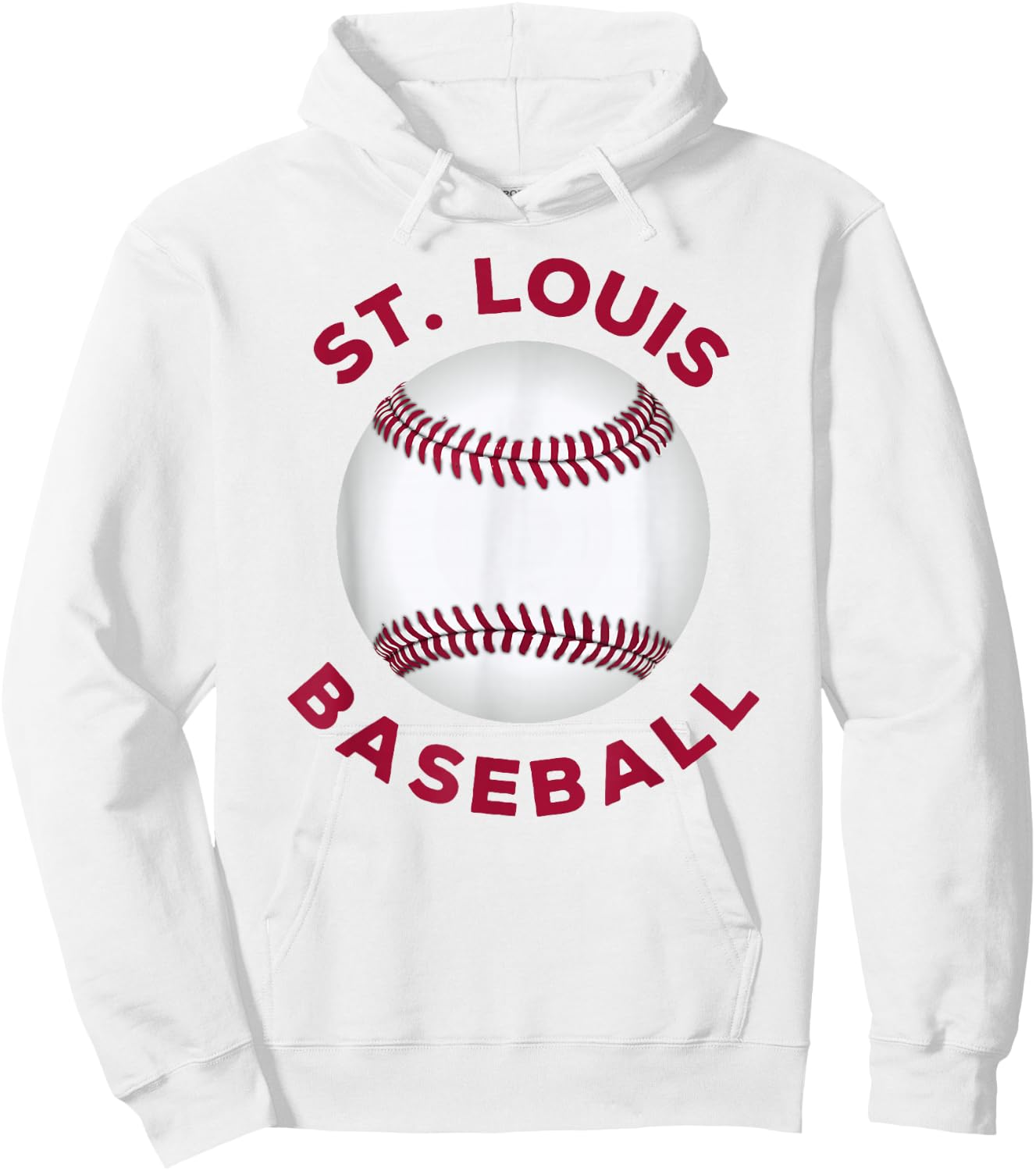Classic St. Louis Missouri Baseball Fan Retro Hoodie - Hoodie | White