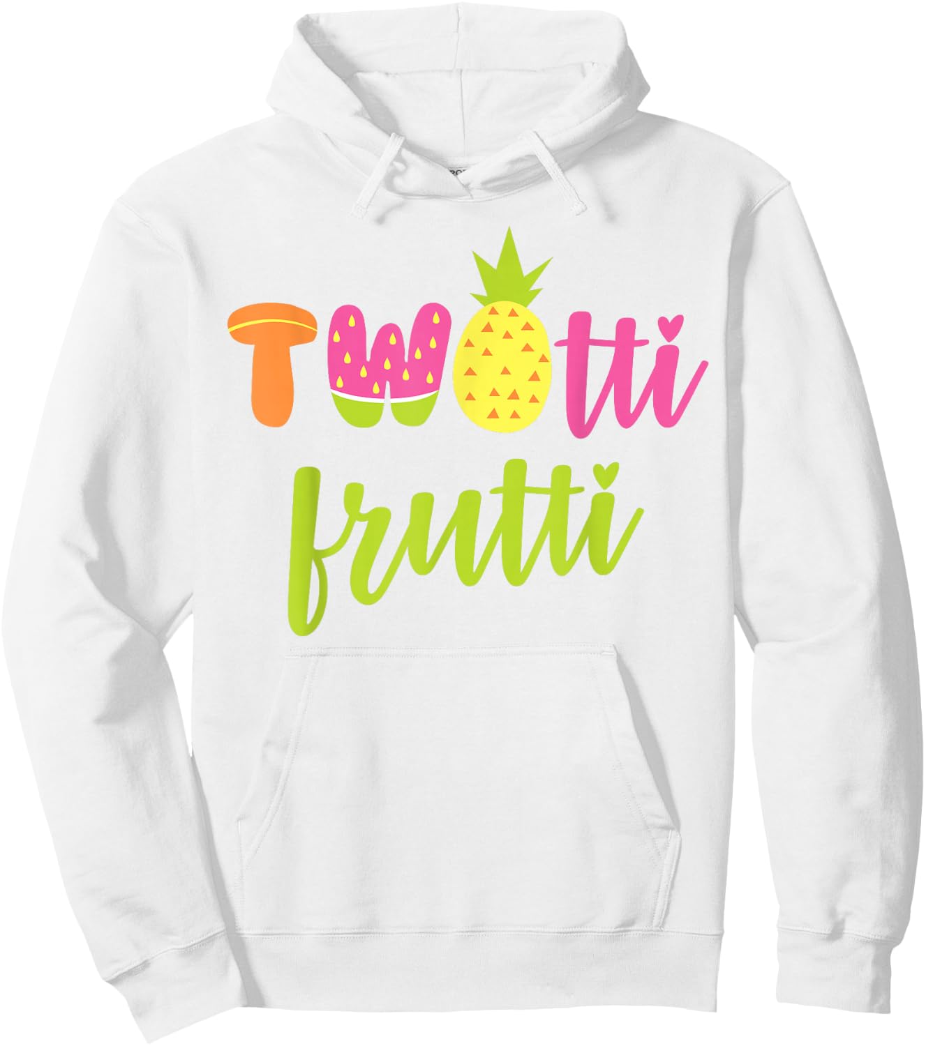 Twotti Fruitti 2nd Birthday Toddler Two Year Old Gift Hoodie - Hoodie | White