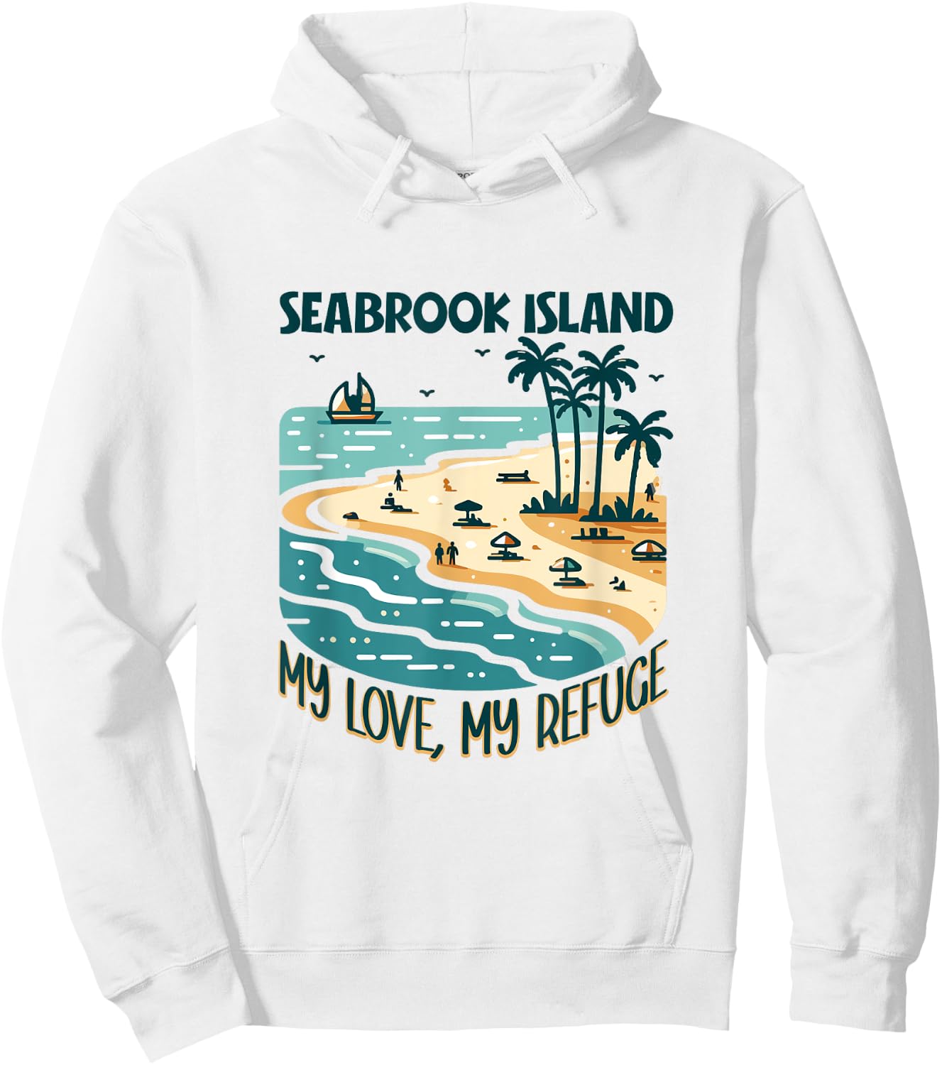 My refuge Seabrook Island Hoodie - Hoodie | White