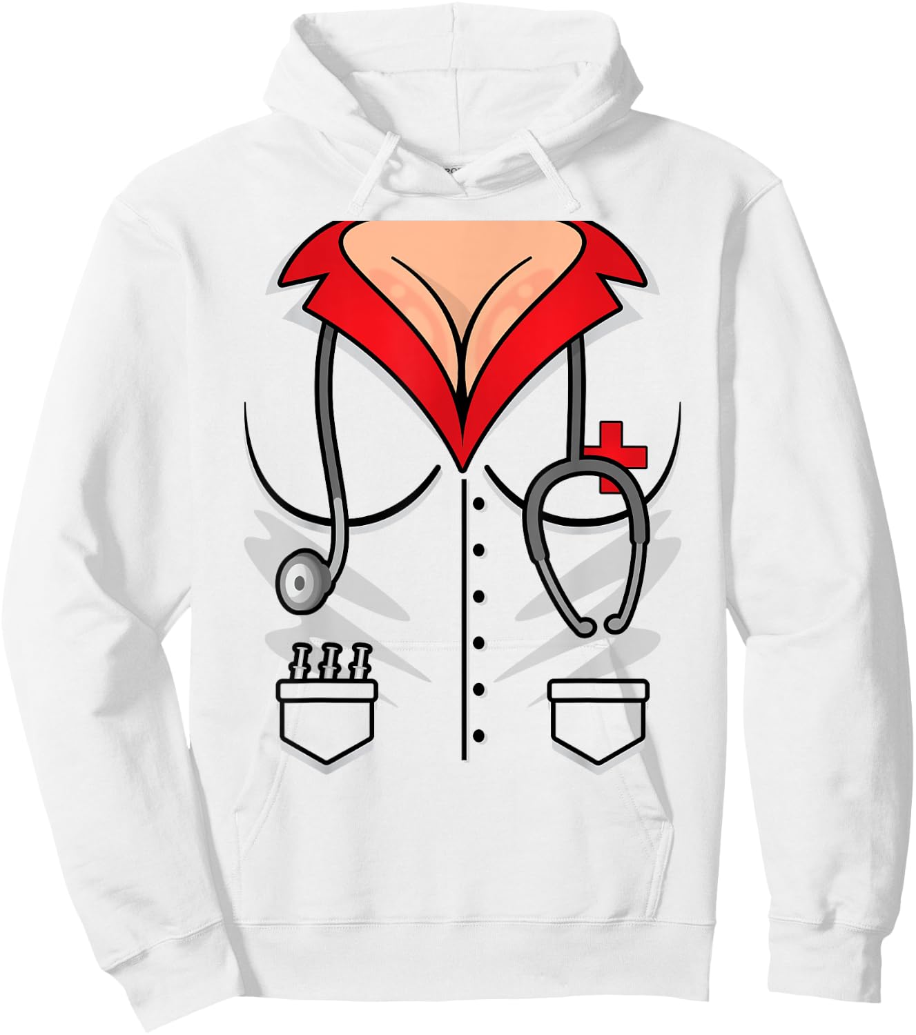 Sexy Nurse Costumes Naughty Nurse Costume Nurse Halloween Hoodie - Hoodie | White