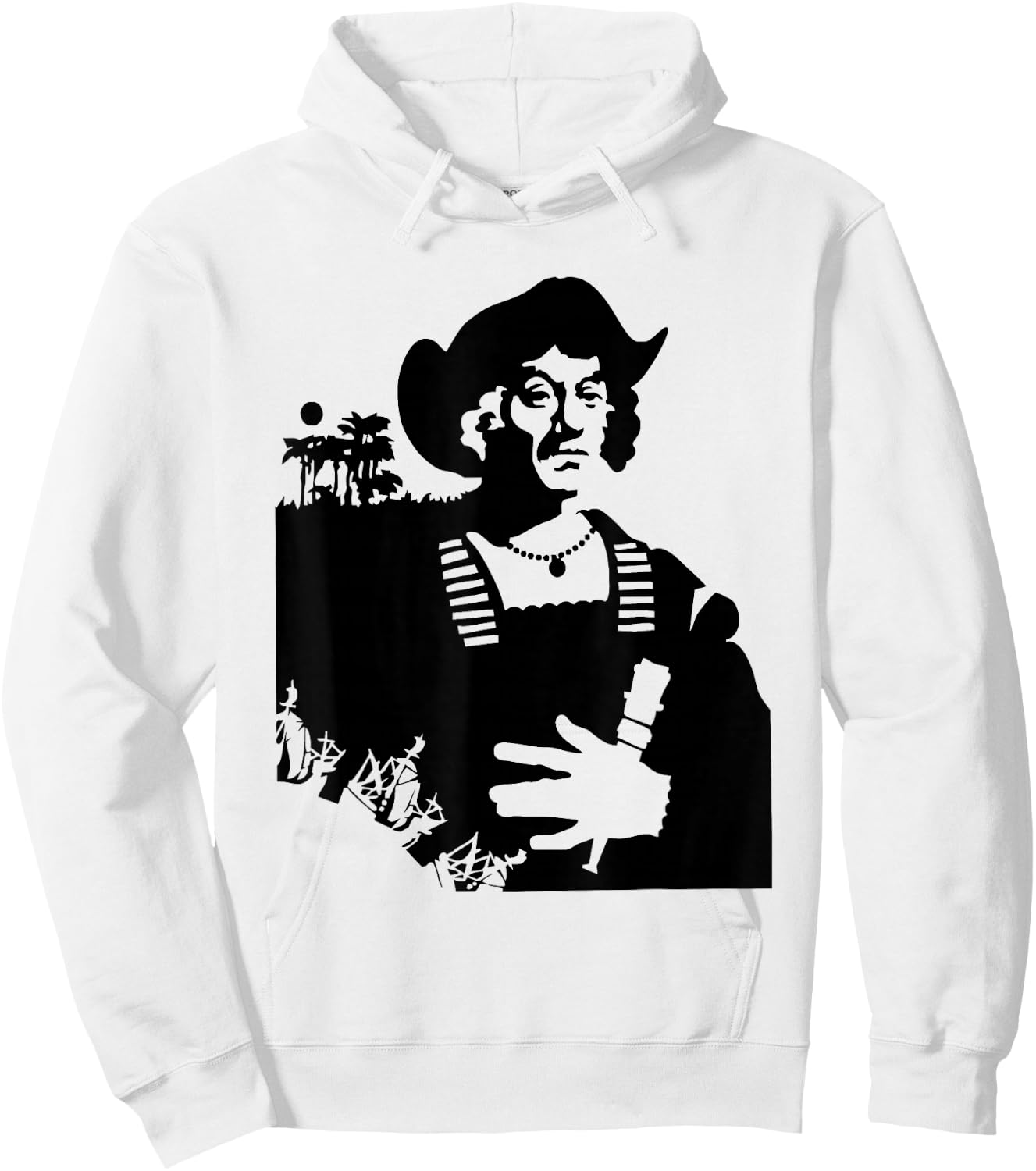 Christopher Columbus Explorer USA America American Hoodie - Hoodie | White