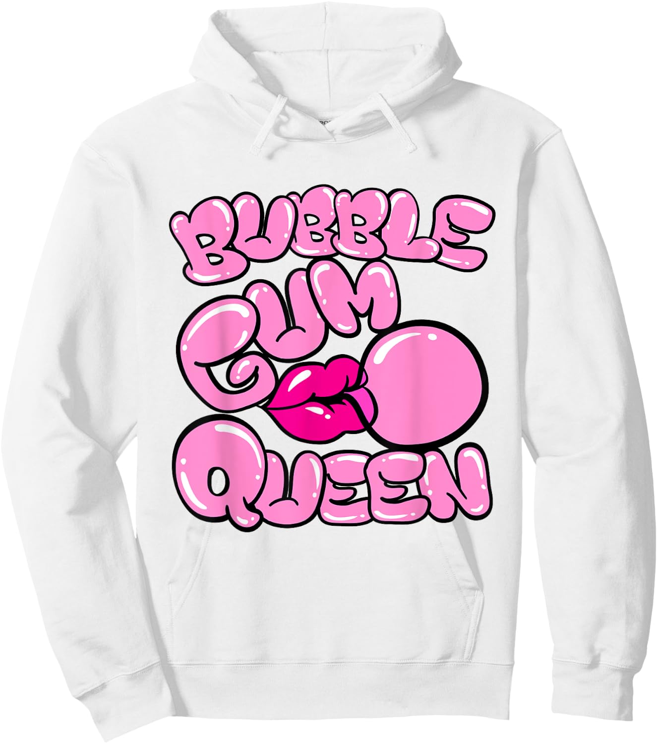 Bubble Gum Queen - Bubble Gum Hoodie - Hoodie | White