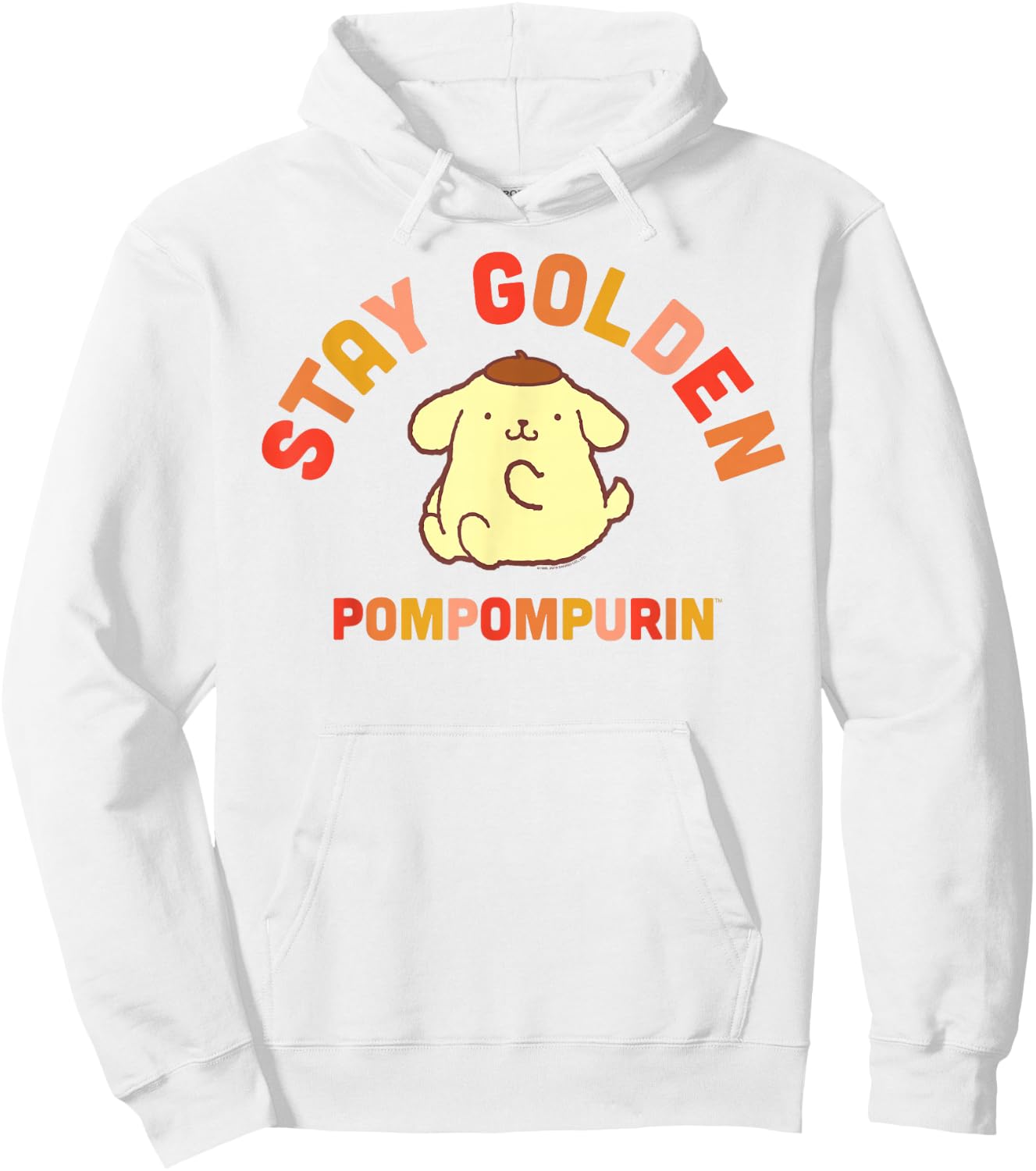 Pompompurin Stay Golden Hoodie - Hoodie | White