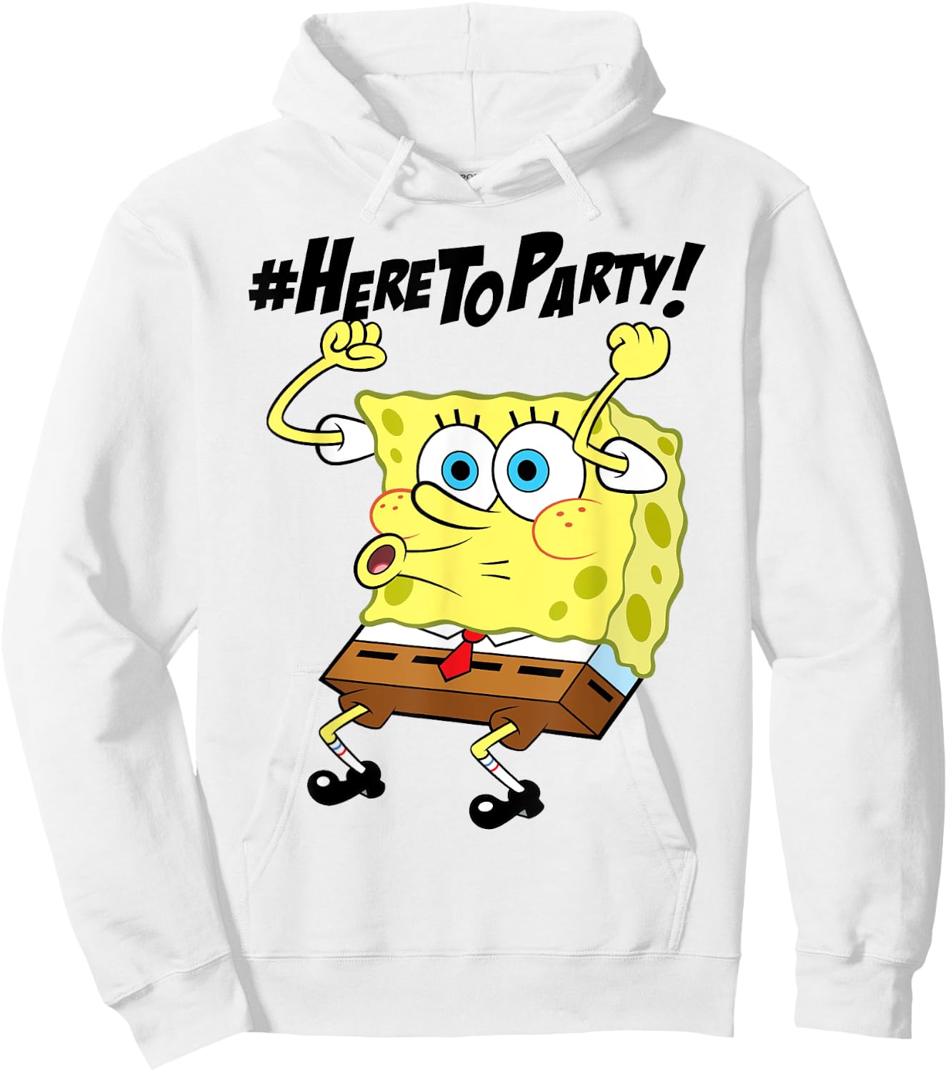 Spongebob SquarePants Here To Party Hoodie - Hoodie | White