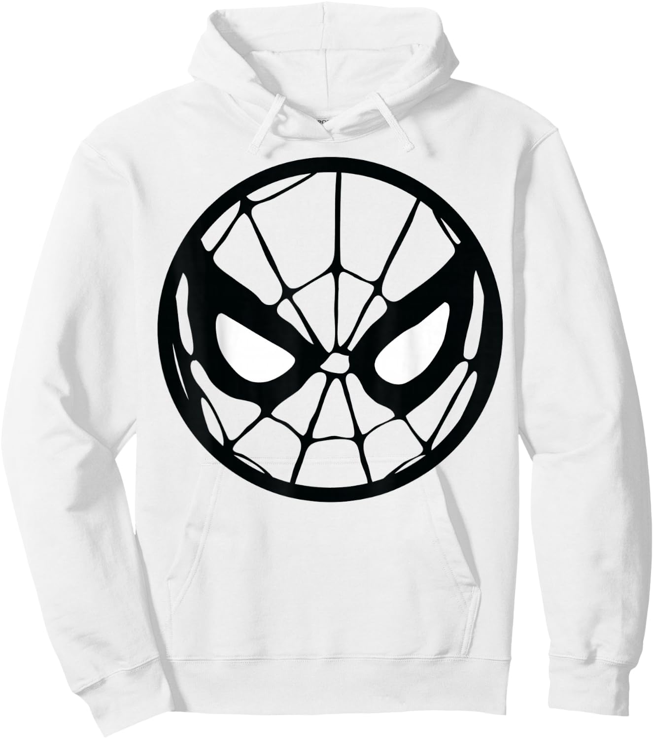 Marvel Spider-Man Circle Mask Graphic Hoodie - Hoodie | White