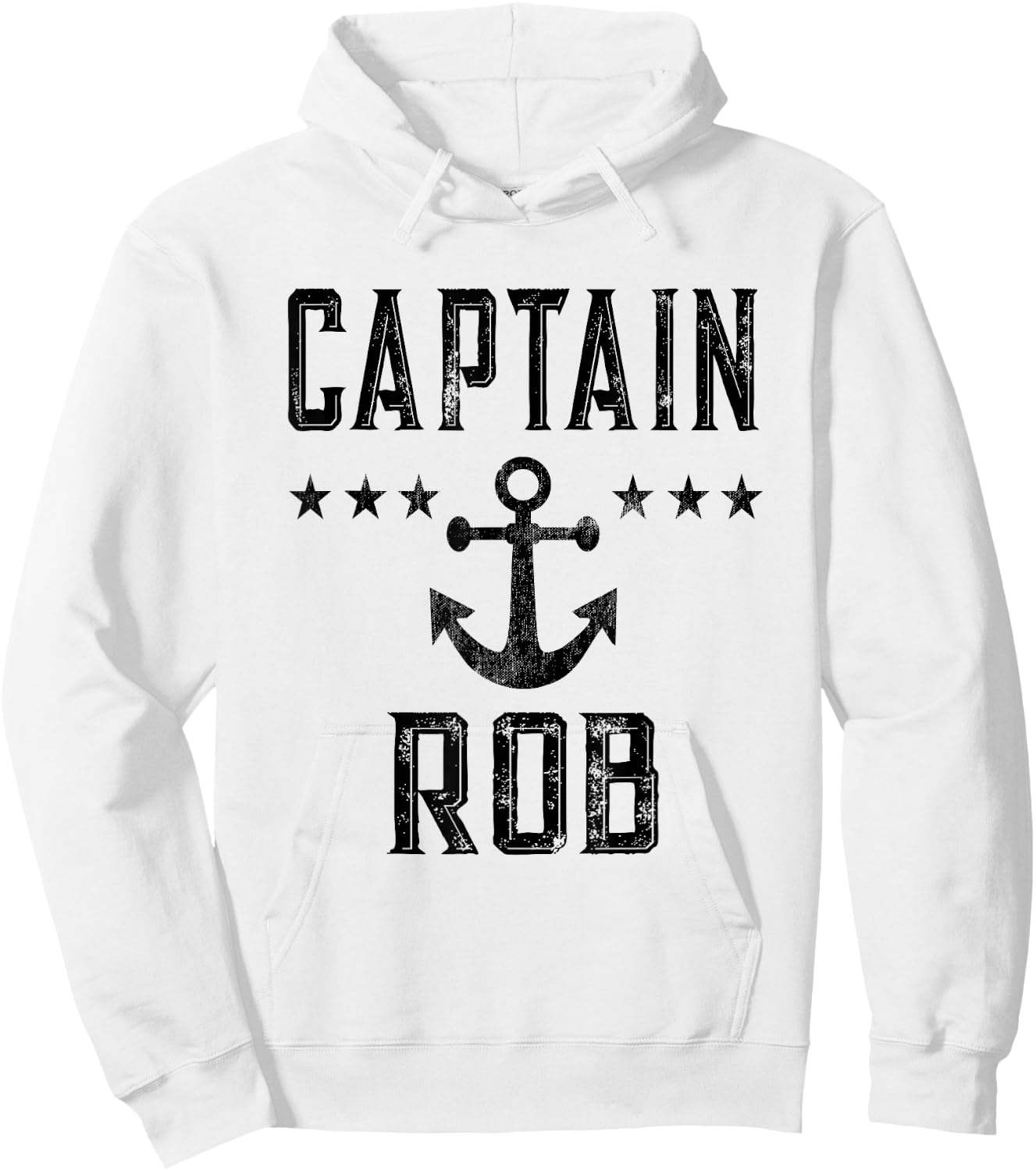 Vintage Captain Rob Boating Lover Hoodie - Hoodie | White
