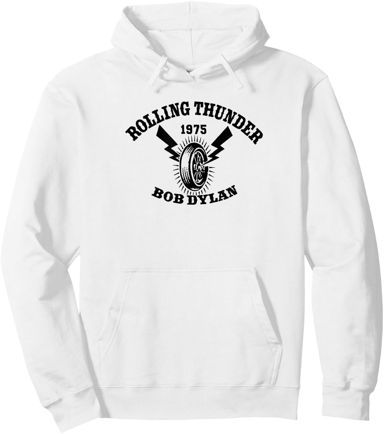 Bob Dylan - Rolling Thunder Hoodie - Hoodie | White