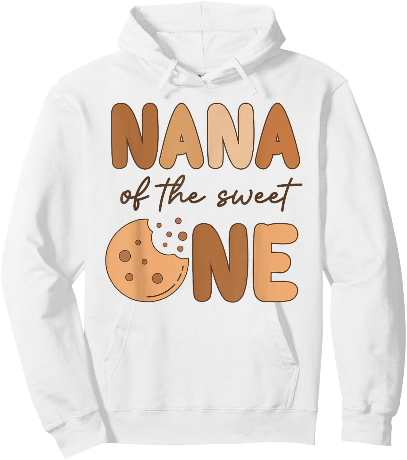 Nana Of The Sweet One Cookies and Milk Birthday Party Hoodie - Hoodie | White