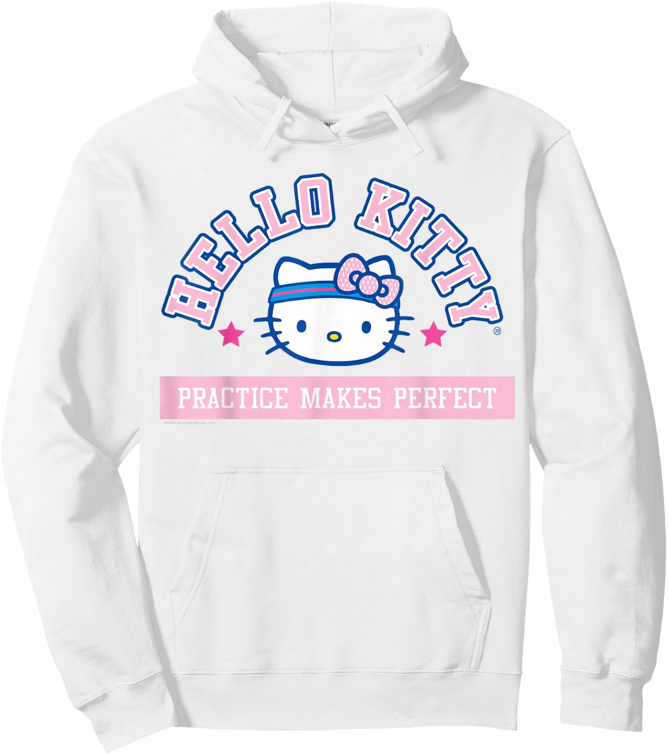 Hello Kitty Practice Makes Perfect Sports Athlete Shirt Hoodie - Hoodie | White