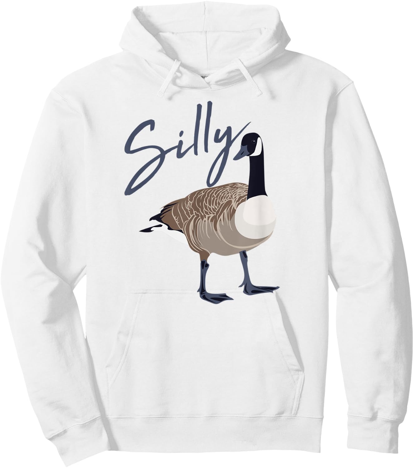 Canadian Goose Shirt Silly Goose Funny Cute Bird Hunter GIft Hoodie - Hoodie | White